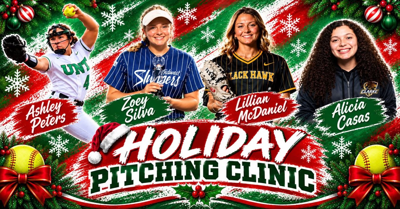 Holiday Pitching Clinic flyer