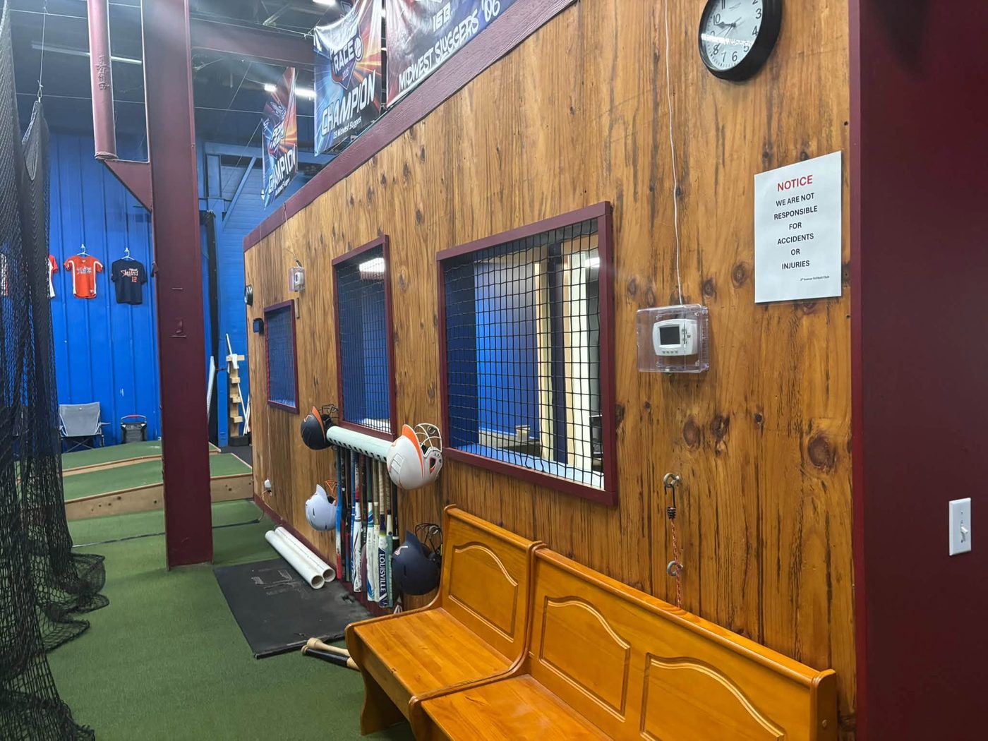 Bats, helmets and the viewing windows
